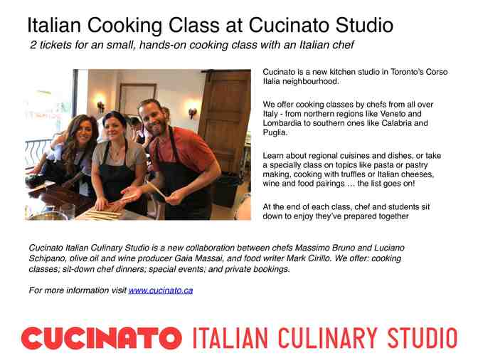 Italian Cooking Class at Cucinato Studio