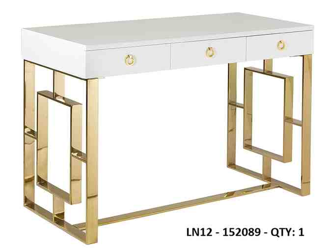 Baccarat White Desk