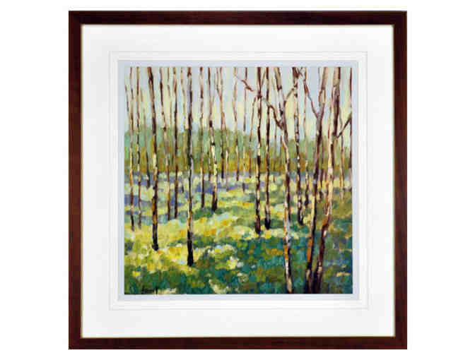 'Trees in blue and green' Framed Art