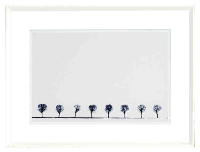 'Indigo landscape series V' Framed Print