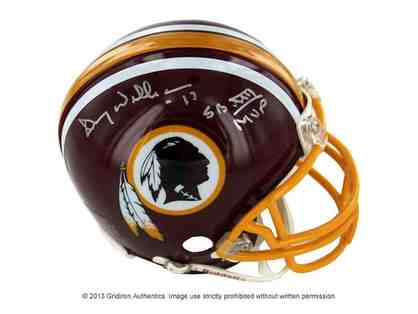 Doug Williams autographed Redskins helmet with Super Bowl MVP inscription