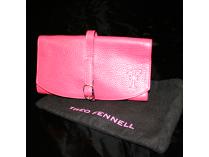 Theo Fennell Pink Leather Travel Jewelry Case