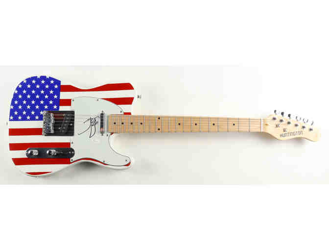 John Mellencamp Signed Full-Size 'American Flag' Electric Guitar (JSA COA)