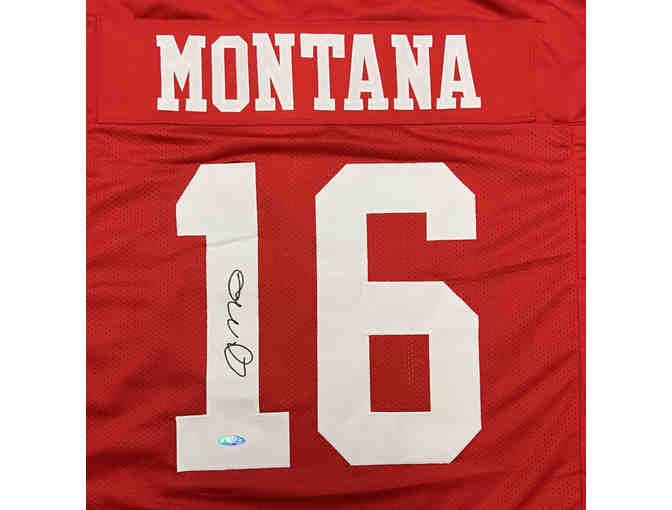 Enjoy Hall of Famer Joe Montana Signed Jersey with COA