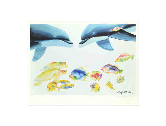 Enjoy Wyland Signed 'Who Invited These Guys?' Numbered LE 25x33 Lithograph