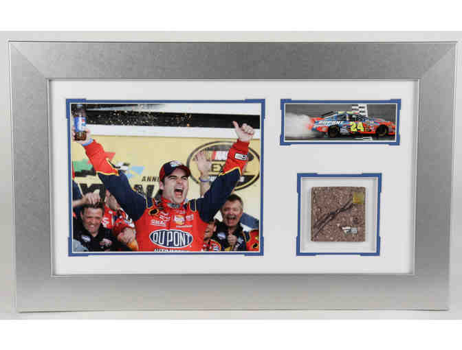 Jeff Gordon Signed Brickyard 400 14x23 Custom Framed Indianapolis Motor Speedway Brick Pie