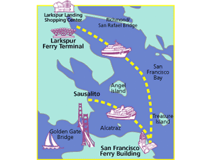 5 Round-Trip Golden Gate Ferry Tickets from San Francisco to Marin