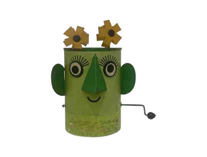 Amy Sedaris Vintage Green Sunflower Wind-Up Toy - Photo 1