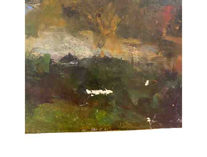 Amy Sedaris Antique Oil Landscape Painting
