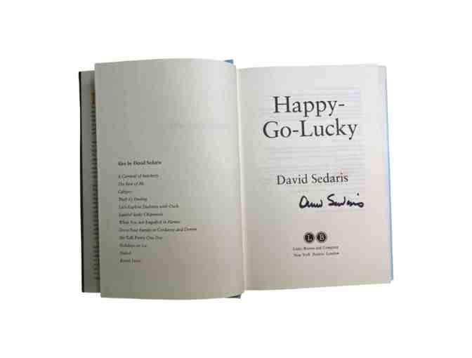 SIGNED Happy Go Lucky Book by David Sedaris