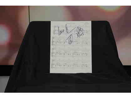 The 13th Autographed Music Score