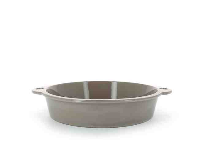 Porcelain Round Cake Pan Sesame Grey from REVOL
