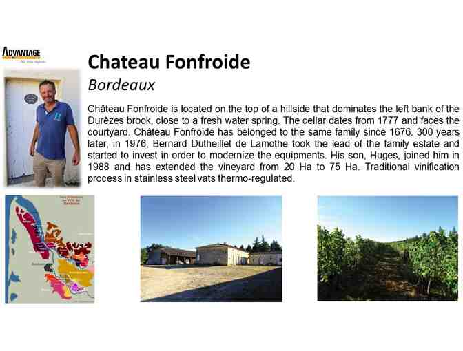 1 wooden case Chateaux Fonfroide - Bordeaux - Millesime 2016