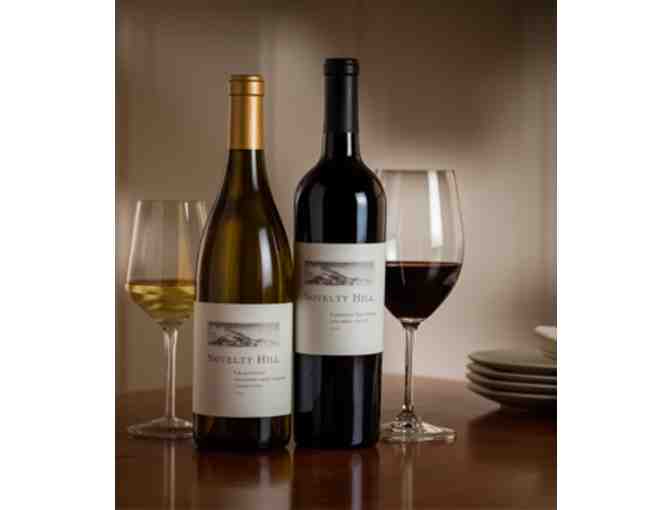 Wine Tasting for Four Plus Pizza at Woodinville's Novelty Hill Januik