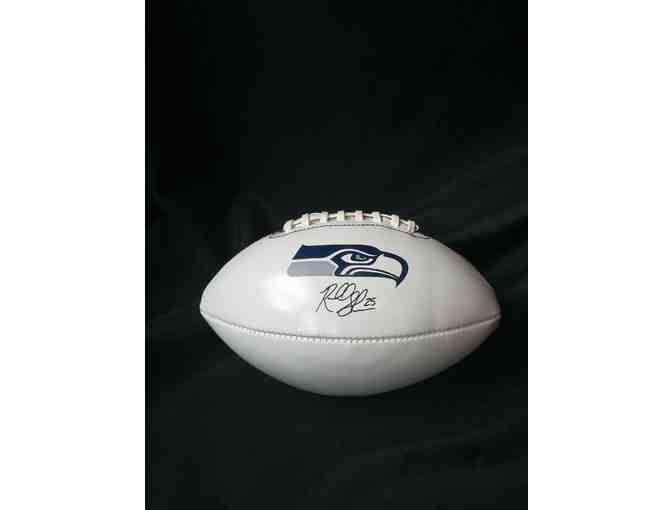 Autographed Seattle Seahawks Richard Sherman Authentic White Panel Football