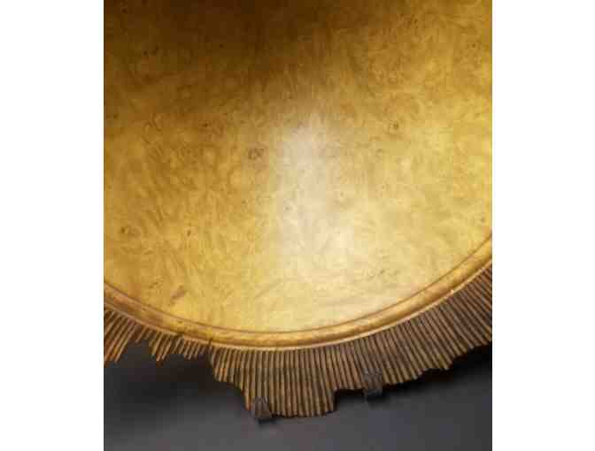 Unique Carved Bowl with Custom Stand