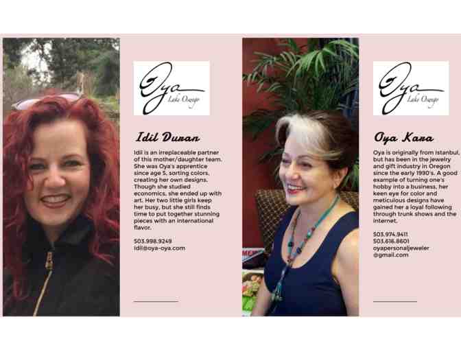 Lapis and Yellow Jade Necklace from Oya - Elegant Gemstone Jewelry