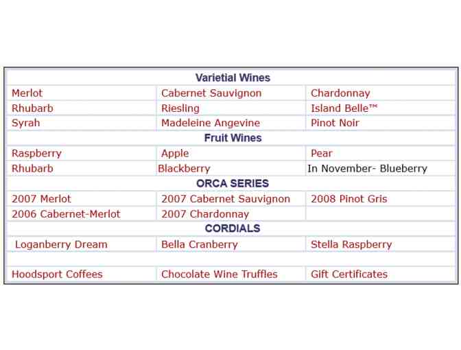 Two Tastings for Two at Hoodsport Winery