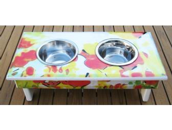 Small Dog or Cat Feeding Station by Michael Atella