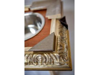 Large Dog Feeding Stand by Lester Corral