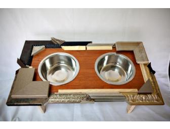 Large Dog Feeding Stand by Lester Corral