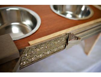 Large Dog Feeding Stand by Lester Corral