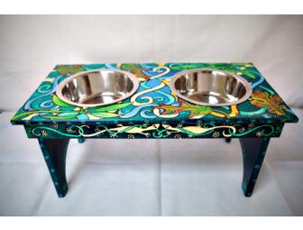 Large Dog Feeding Station by Julie Ann Stricklin