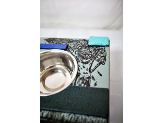 Small Dog or Cat Feeding Station by Ashley Peters