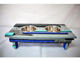 Small Dog or Cat Feeding Station by Ashley Peters