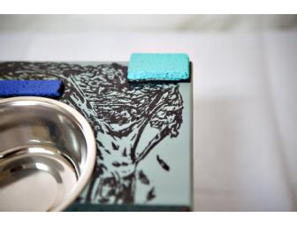 Small Dog or Cat Feeding Station by Ashley Peters