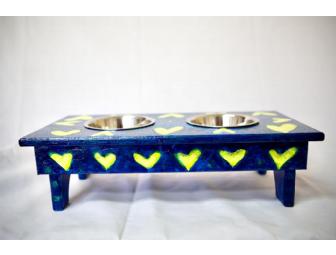 Small Dog or Cat Feeding Station by Donna Butnik