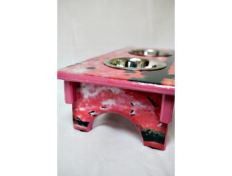 Small dog or cat feeding station by Michael Atella