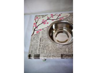 Small Dog or Cat Feeding Station by Emily Rood