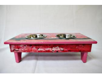 Small dog or cat feeding station by Michael Atella