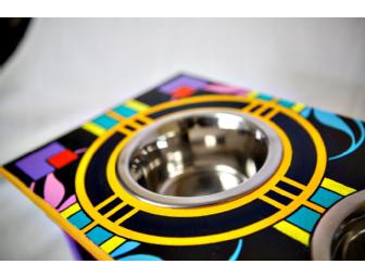 Small Dog or Cat Feeding Station by Nate Robb