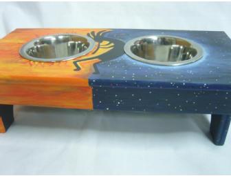 Small Dog or Cat Bowl Stand by Liz Pardee