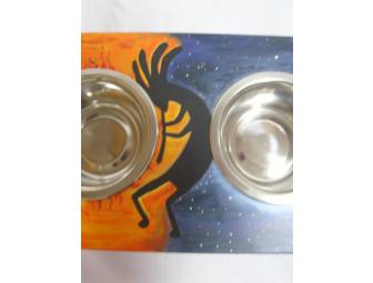 Small Dog or Cat Bowl Stand by Liz Pardee