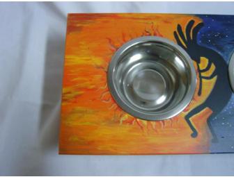 Small Dog or Cat Bowl Stand by Liz Pardee