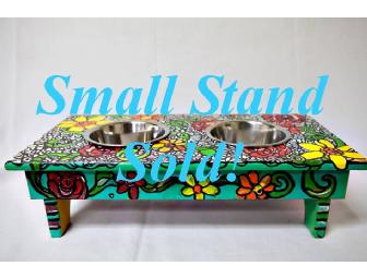 Small Dog or Cat Feeding Stand by Michelle Gonzalez