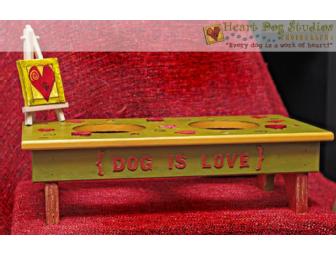 Small Dog Feeding Stand By Tamandra Michaels from Heart Dog Studios