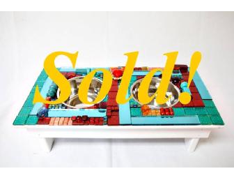 Small Dog or Cat Feeding Station by Terry Oshrin