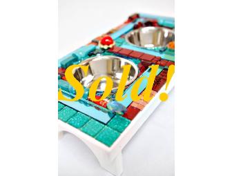 Small Dog or Cat Feeding Station by Terry Oshrin