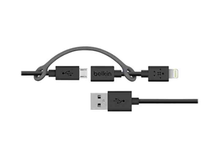Belkin 3 Ft. Micro-USB Cable with Lightning Connector Adaptor - Photo 1