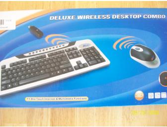 iMicro Deluxe Wireless Desktop Keyboard Combo