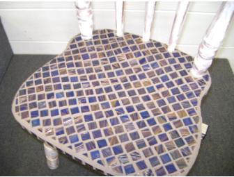 3rd Grade - Class of 2020 'Faith' Mosaic Blue Tile Chair
