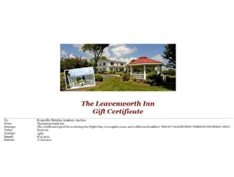 The Leavenworth Inn One Night's Stay and a delicious breakfast!