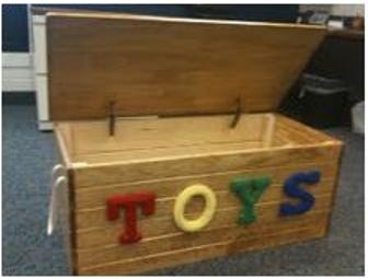 Hand Made Solid wood Toy Chest with Lock hinges