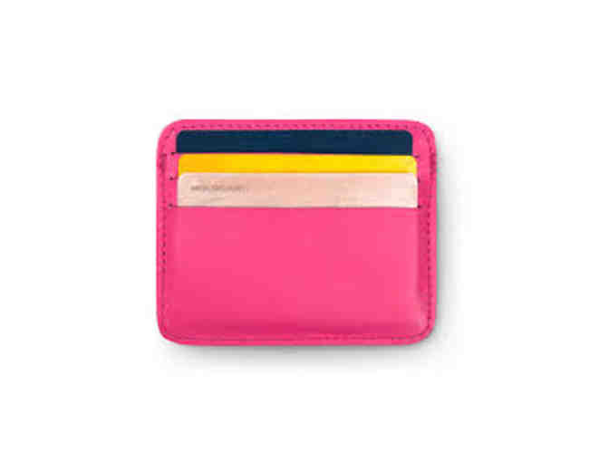 Hot Pink Leather Credit Card Holder by Gudrun Sjoden - Photo 2