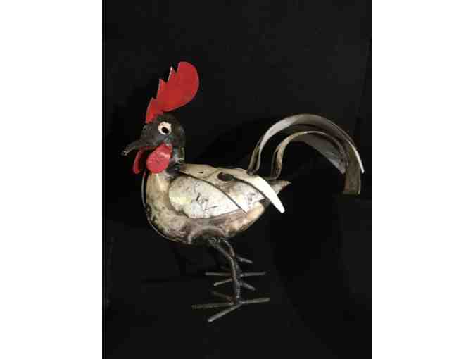 Tin Chicken Sculpture from South Africa