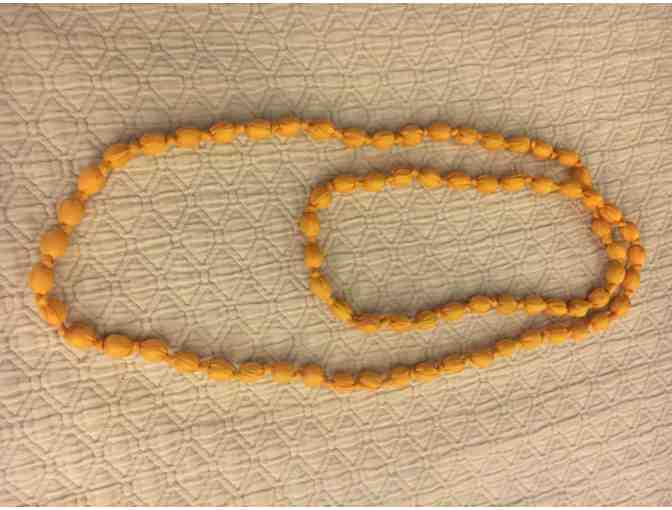 Silk Bead Knotted Necklace Handmade by Cambodian Artisans